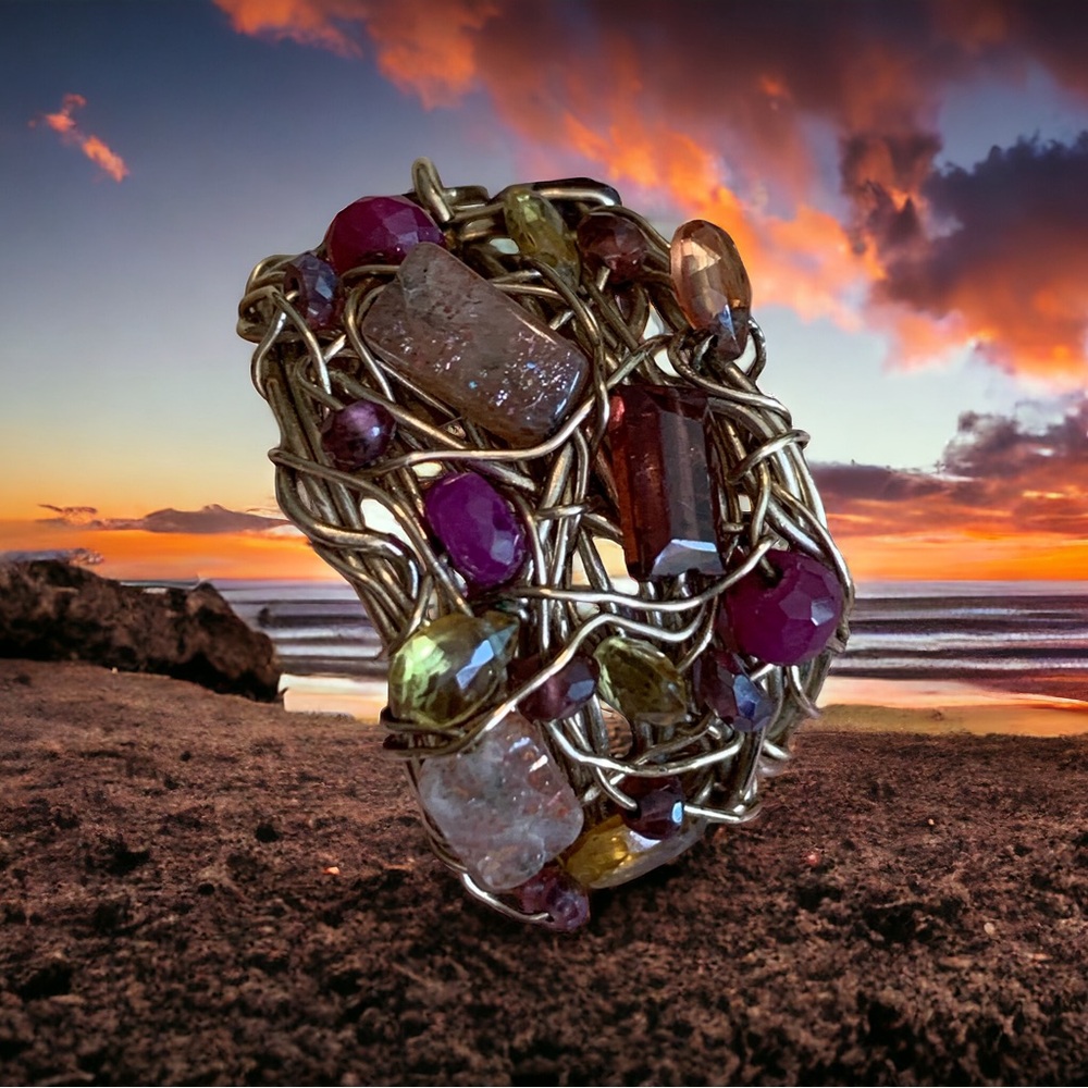 Tarbay 14K GF gemstone ring. 4 1/2-5.